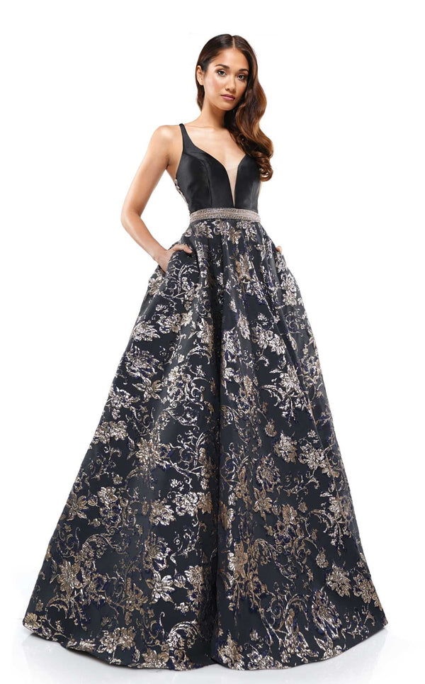 Colors Dress 2273 Dress Black-Gold