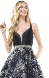 Colors Dress 2273 Dress Black-Silver