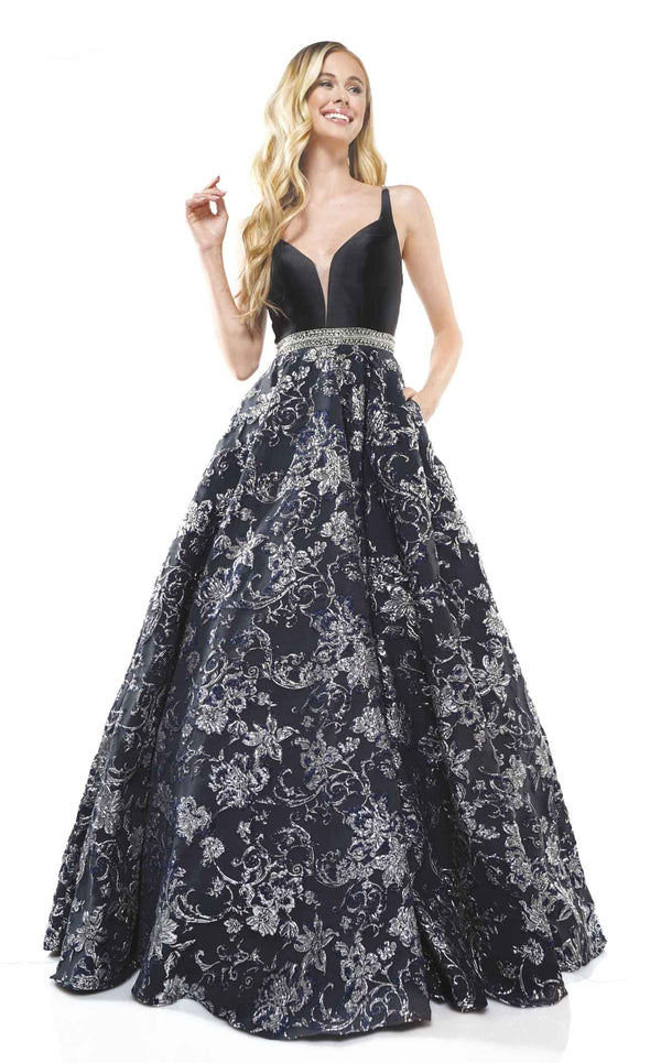 Colors Dress 2273 Dress Black-Silver