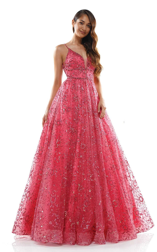 Colors Dress 2288 Dress Hot-Coral