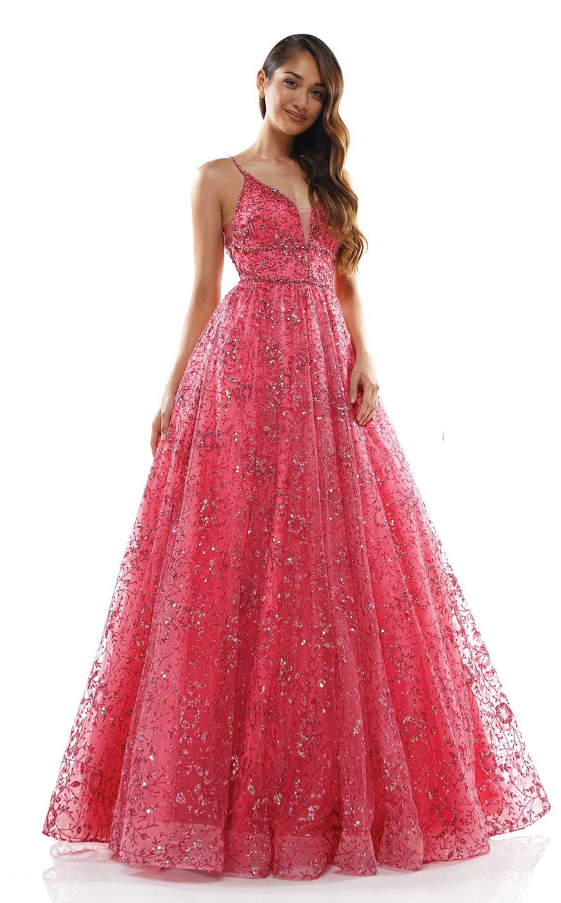 Colors Dress 2288 Dress Hot-Coral