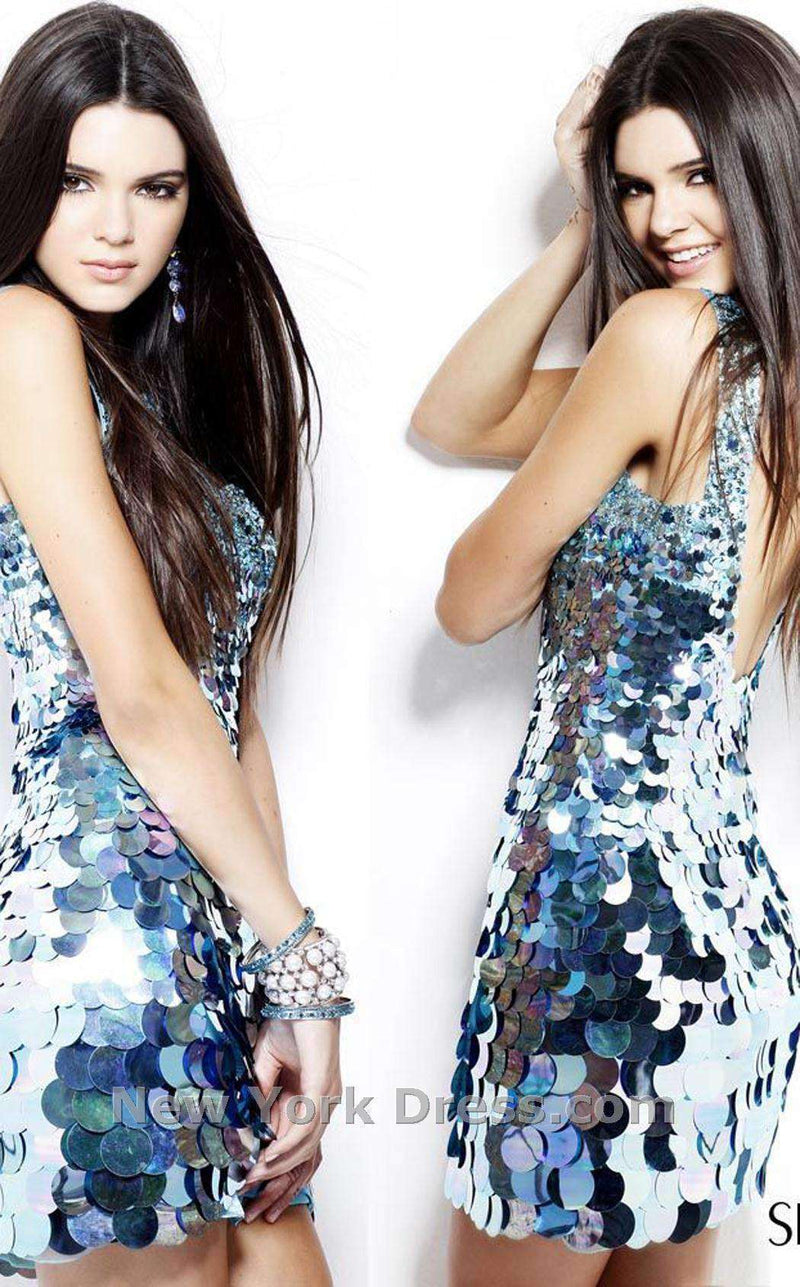 Sherri Hill 2815 Turquoise/Multi