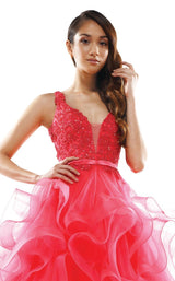 Colors Dress 2325 Dress Hot-Coral