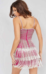 Jovani 23293 Fuchsia/Silver
