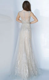 Jovani 2352BG Silver/Nude