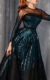 MNM Couture 2449A Teal