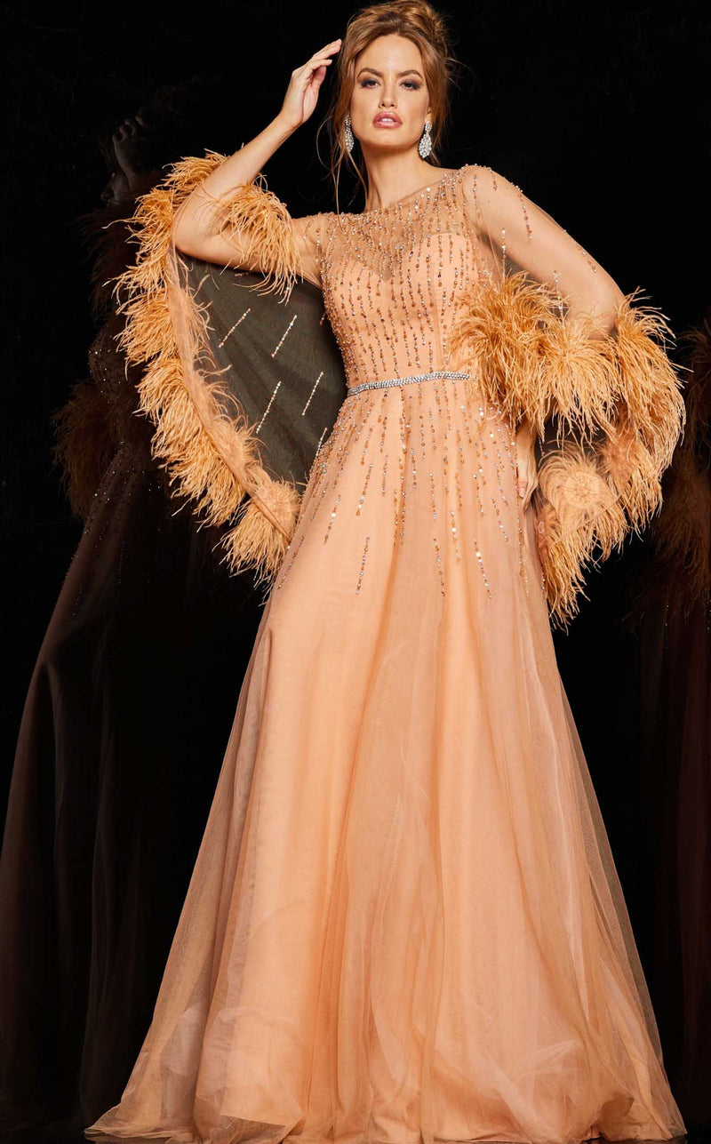 jovani brown dress Jovani 48971 Dress ROSE / 8