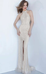 Jovani 2482bg Nude/Silver
