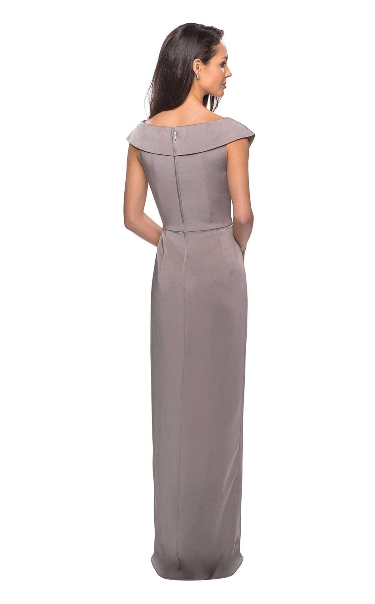 La Femme 25206 Prom Dress - Pewter | NewYorkDress La Femme 25206 Prom Dress - Pewter | NewYorkDress