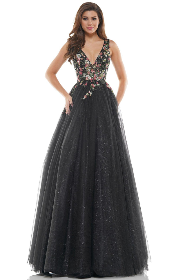 Colors Dress 2549 Dress Black-Red