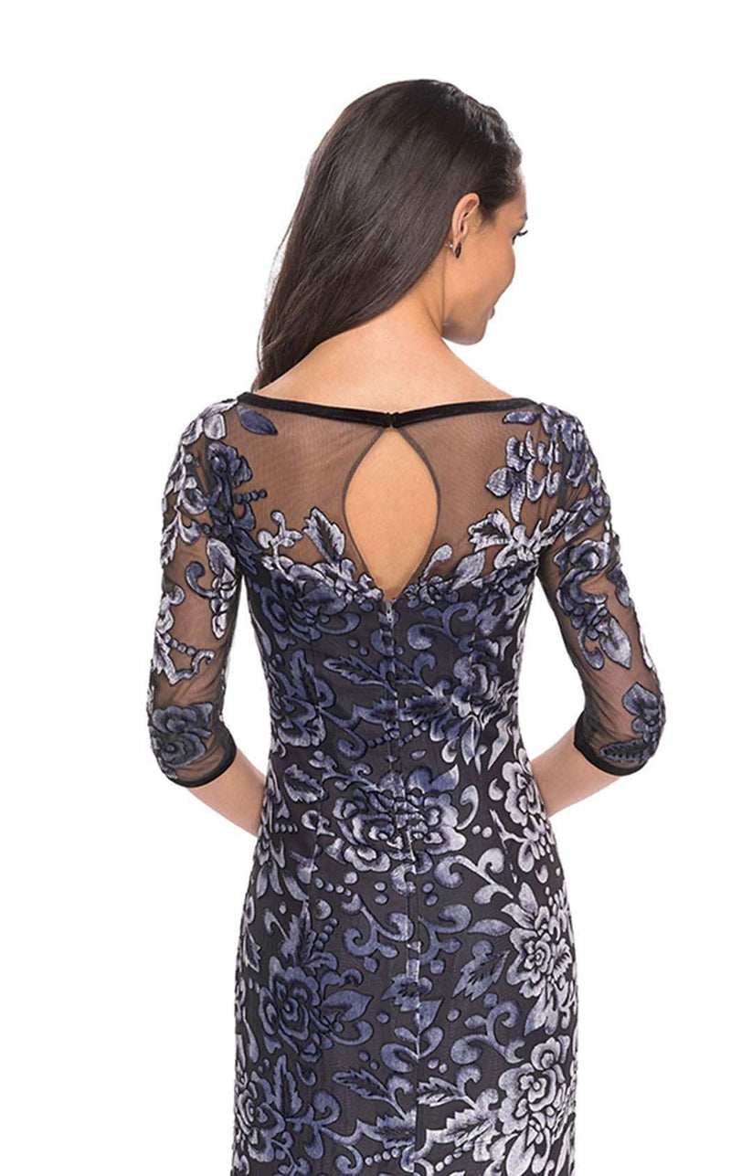 La Femme 25521 Prom Dress - Gunmetal | NewYorkDress La Femme 25521 Prom Dress - Gunmetal | NewYorkDress