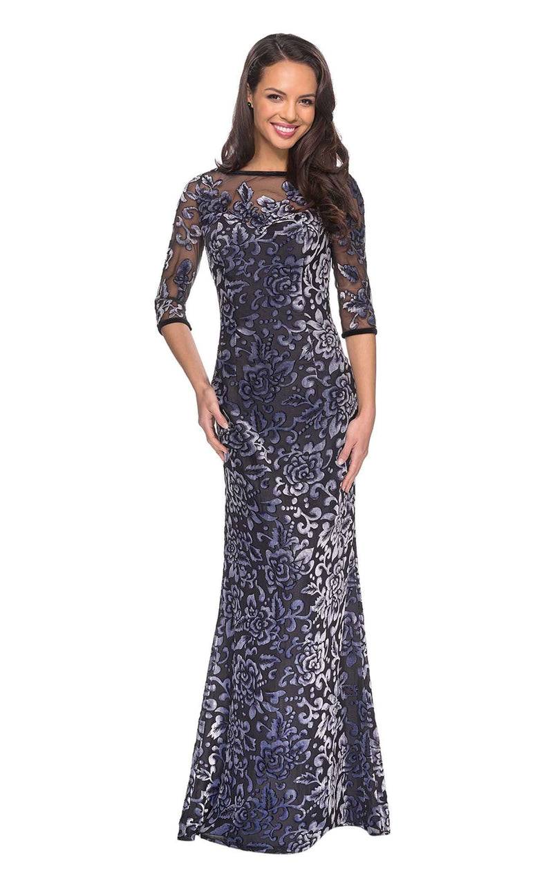 gunmetal lace dress Gunmetal Embellished V Neck Formal Dress 37206