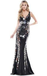 Colors Dress 2565 Black/Silver