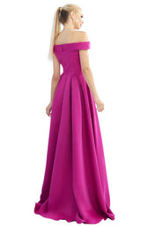 Mac Duggal 25669I Fuchsia