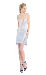 Mac Duggal 25752I Silver