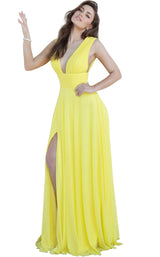 Jovani 2585 Royal-Yellow
