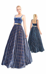 Mac Duggal 25949I Blue-Metallica