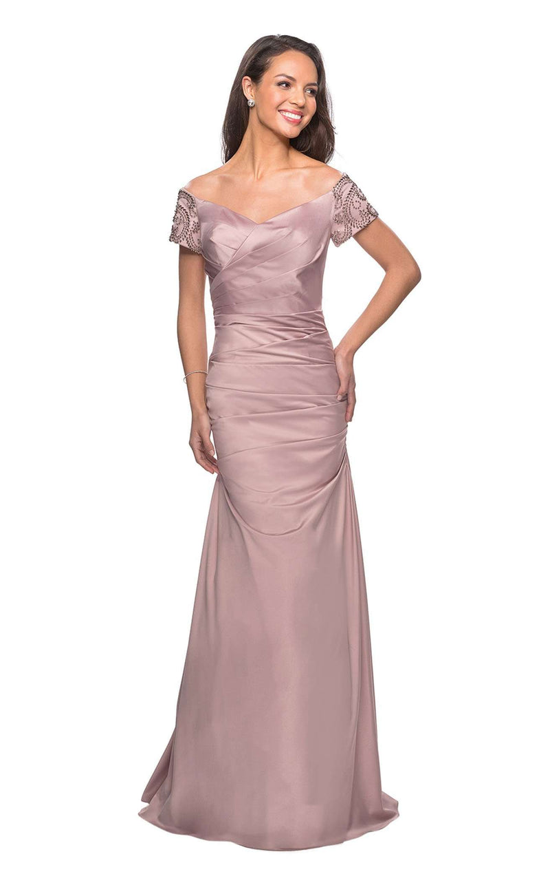 la femme champagne dress La Femme 32951 Dress | La Femme Dresses