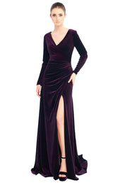 Mac Duggal 26007I Eggplant