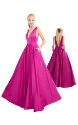 Mac Duggal 26031I Fuchsia