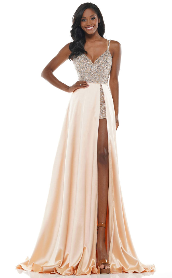 Colors Dress 2604 Dress Champagne