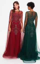Tiara 260574 Burgundy and Emerald