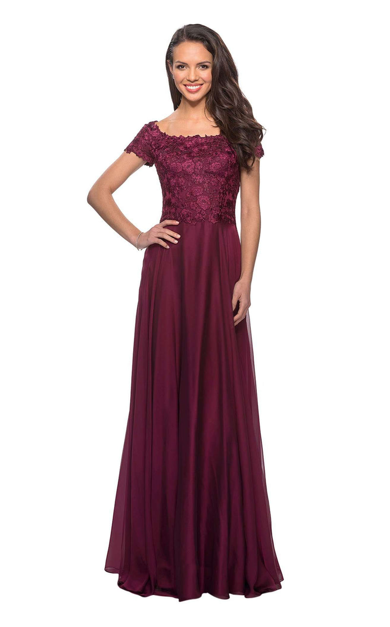 La Femme 26550 Prom Dress - Garnet | NewYorkDress La Femme 26550 Prom Dress - Garnet | NewYorkDress