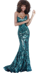 Jovani 2670 Black/Green
