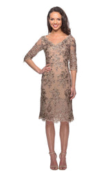 La Femme 26871 Gold/Nude