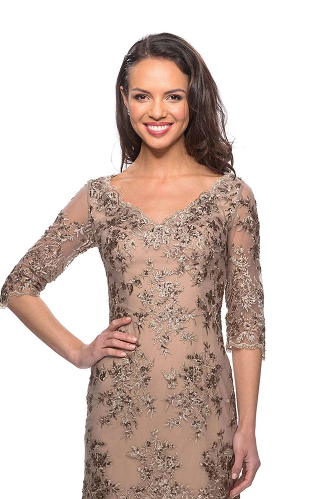 La Femme 26871 Gold/Nude