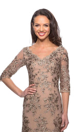 La Femme 26871 Gold-Nude