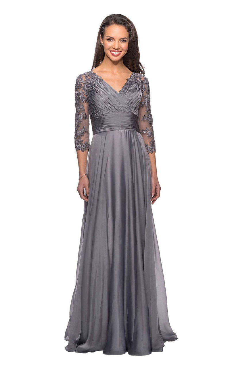 Grey Floral Print Maxi Dress, Grey Floral Print Little