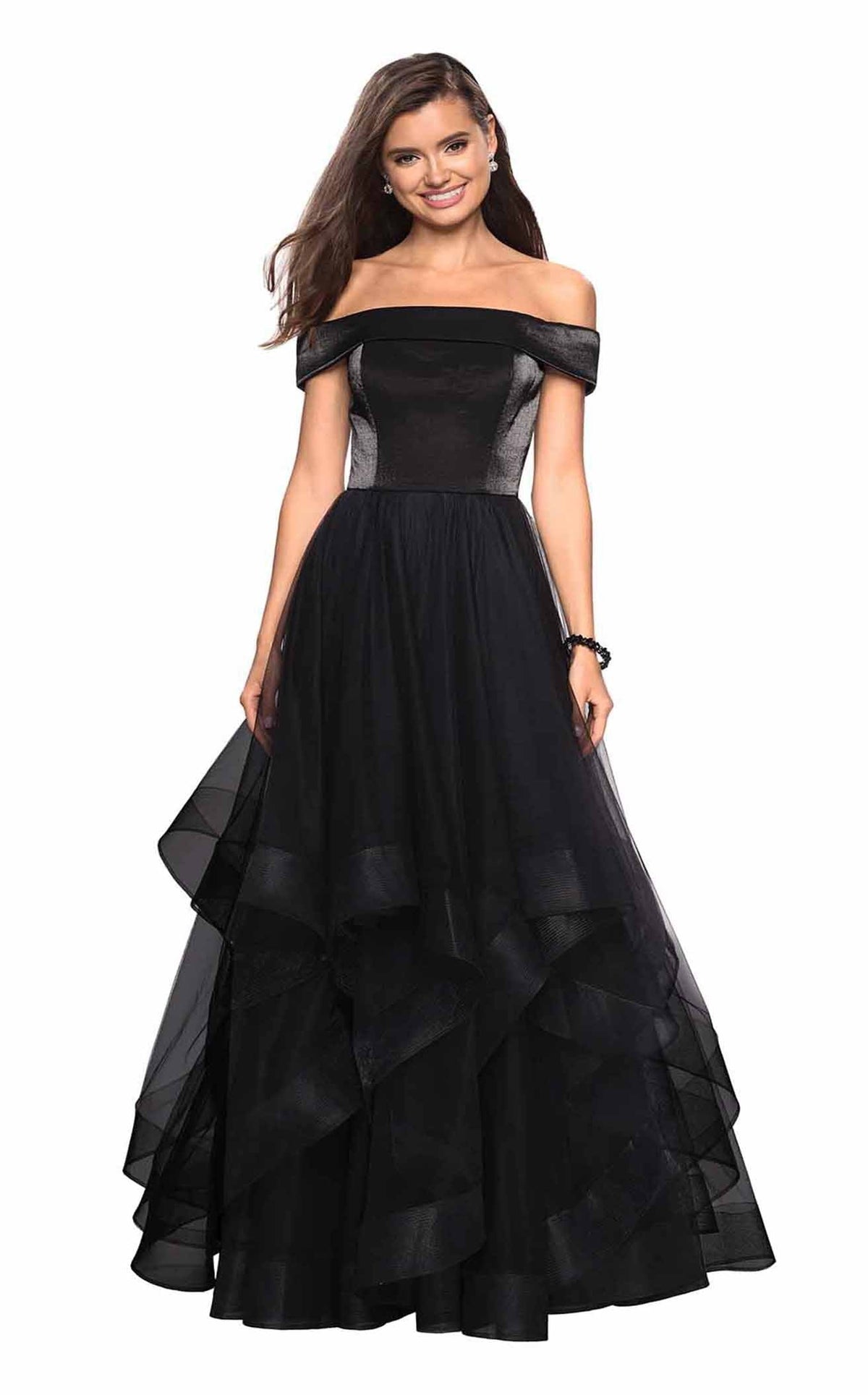 La Femme 27224 Prom Dress - Black | NewYorkDress