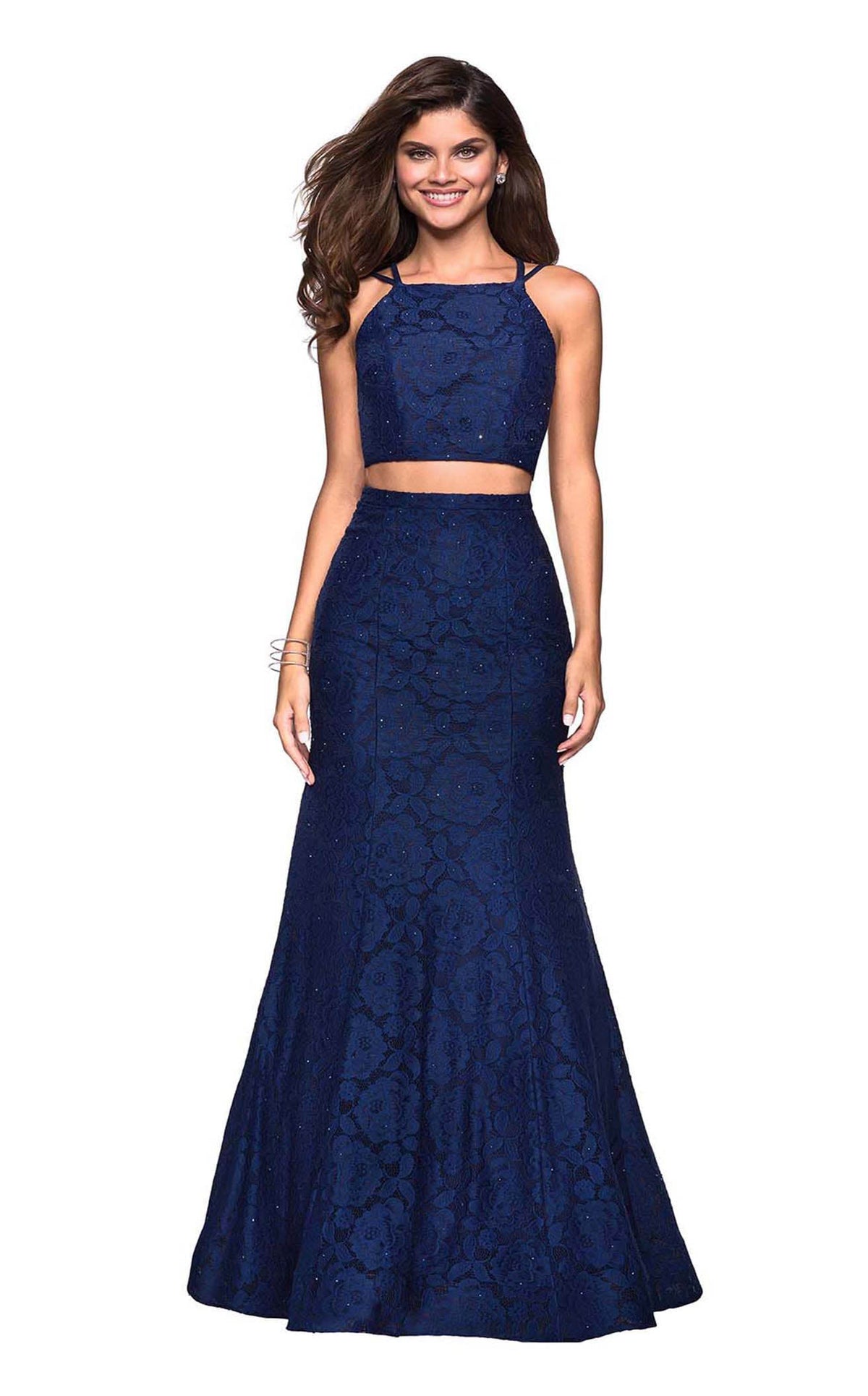 la femme navy blue prom dress La Femme 27452 Prom Dress - Red