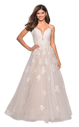 La Femme 27463 White/Nude