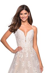 La Femme 27463 White/Nude