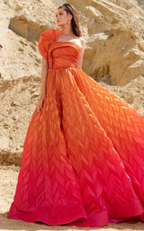 MNM Couture 2746 Fuchsia/Orange