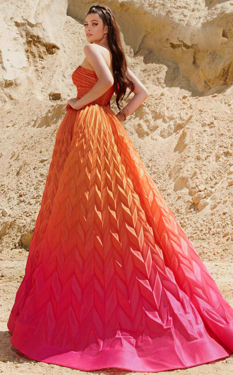 MNM Couture 2746 Fuchsia/Orange