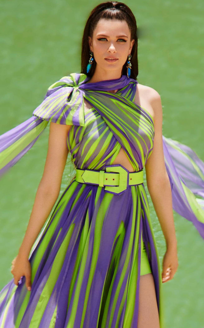 MNM Couture 2749 Pistachio-Purple