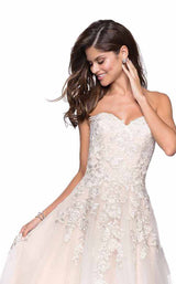La Femme 27508 White/Nude