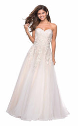 La Femme 27508 White/Nude