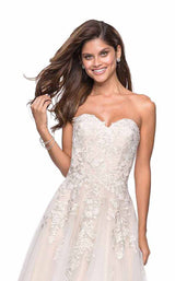 La Femme 27508 White/Nude
