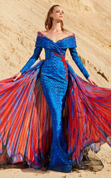 MNM Couture 2762 Blue-Red