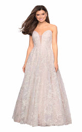 La Femme 27640 White/Nude