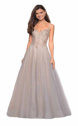 La Femme 27674 Gray-Nude