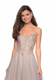 La Femme 27674 Gray-Nude