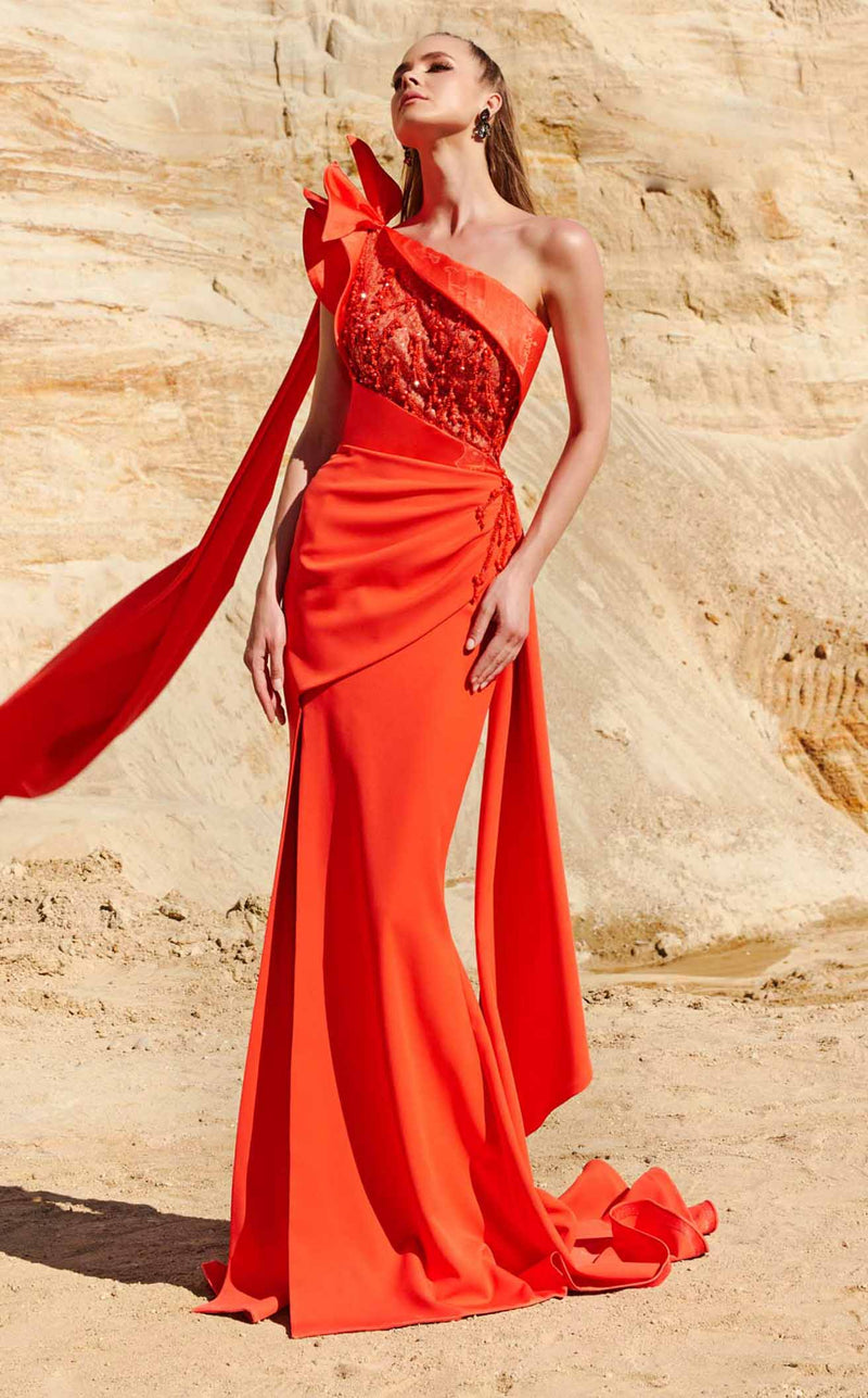 mnm couture red dress MNM Couture N0678