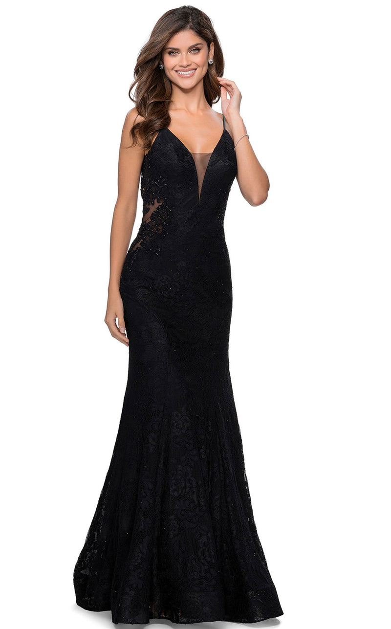 la femme black prom dresses La Femme 31516