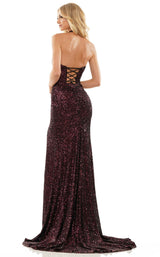 Colors Dress 2836 Wine