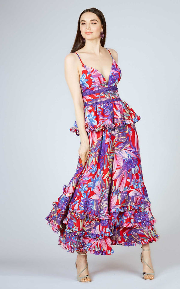 Lara 29268 Red Print